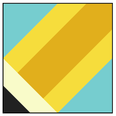 Pointy Pencil Block  - August's #quiltblockmania