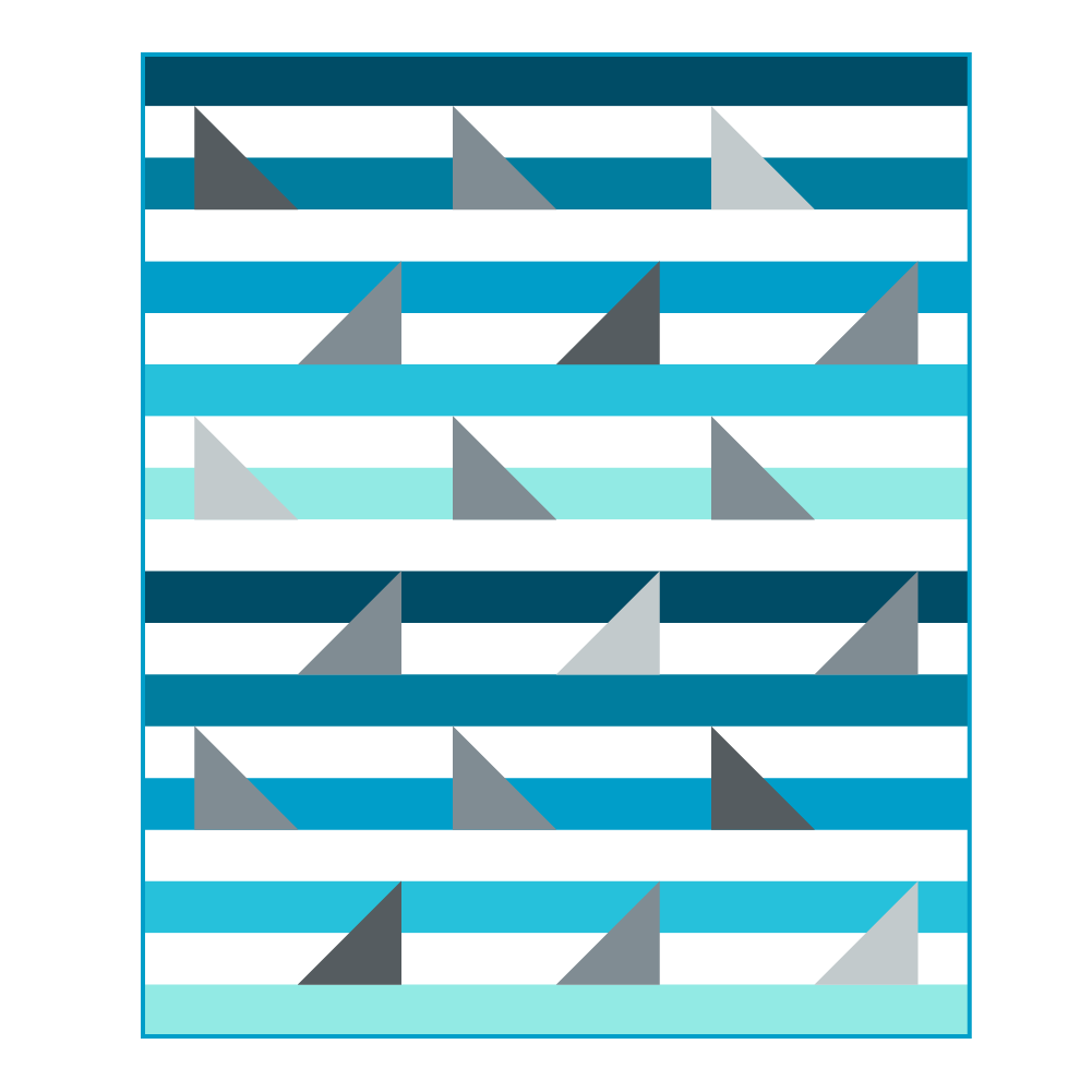 Shark Bay Quilt Pattern (PDF)