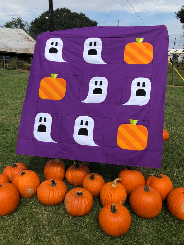 Ghouls and Gourds Halloween Quilt Pattern (PDF)