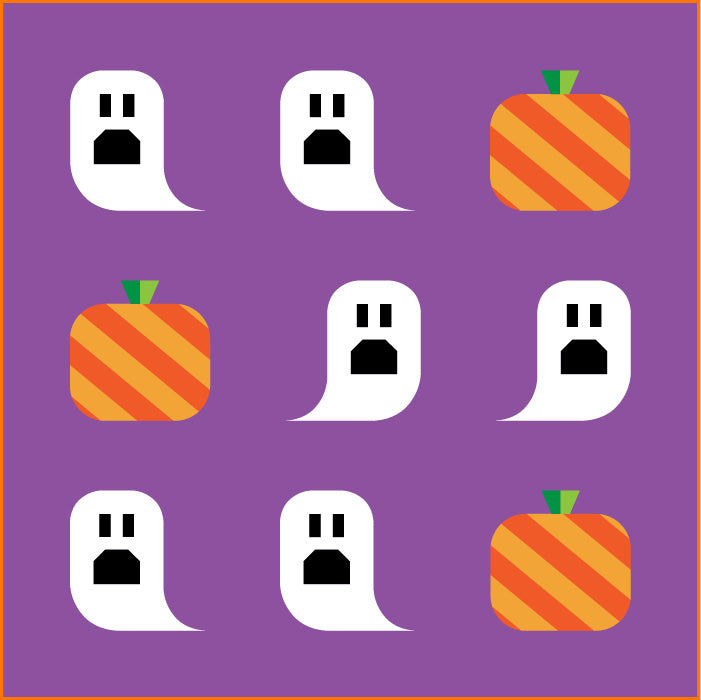 Ghouls and Gourds Halloween Quilt Pattern (PDF)