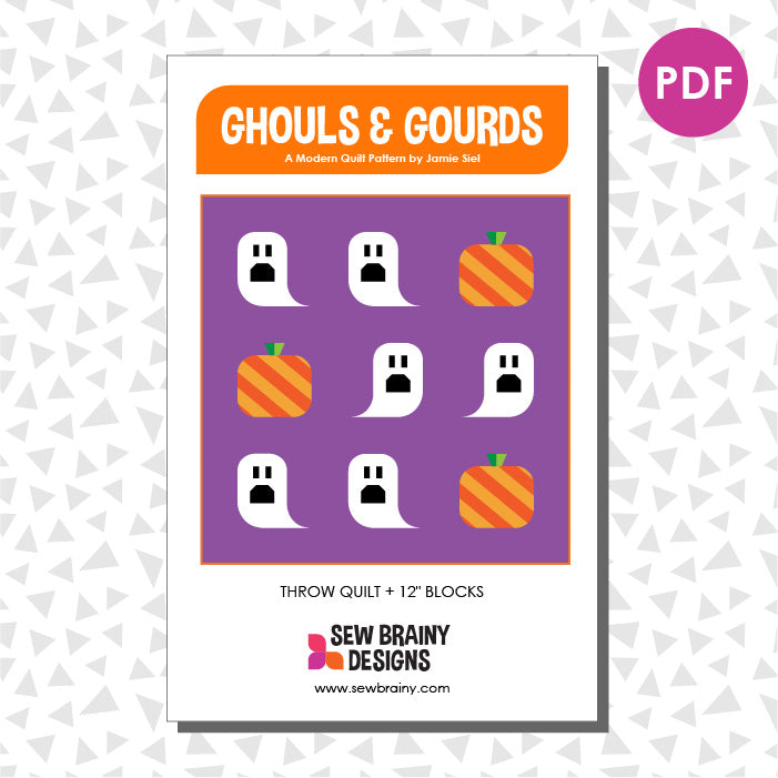 Ghouls and Gourds Halloween Quilt Pattern (PDF)