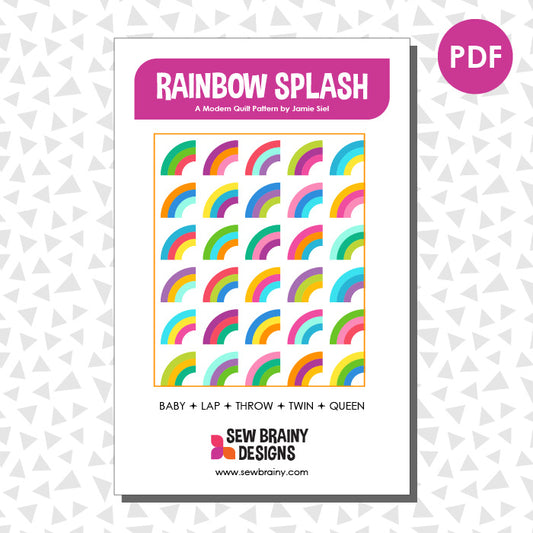 Rainbow Splash Quilt Pattern (PDF)