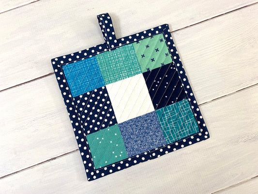 Scrappy 9 Patch Potholders