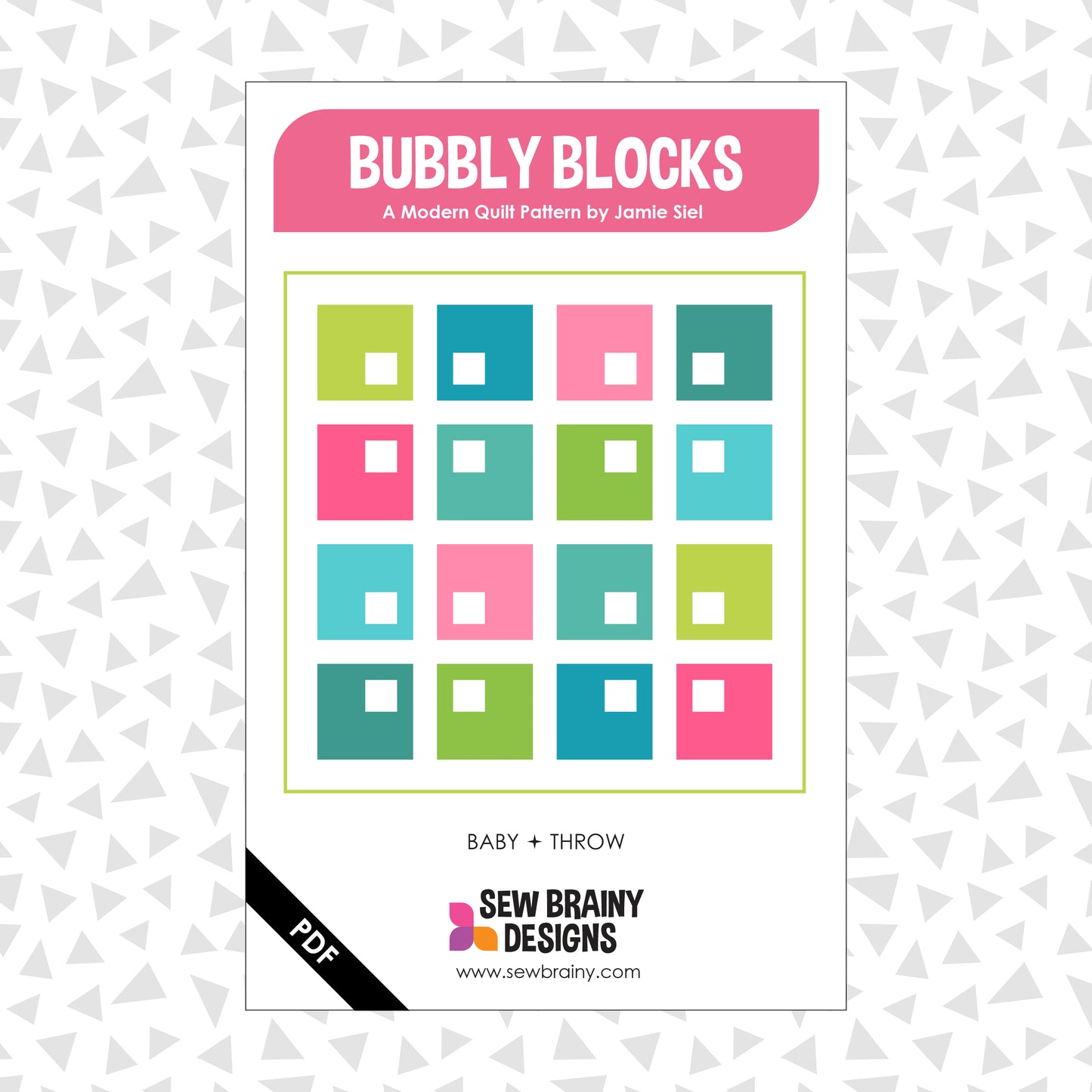 Bubbly Blocks Quilt Pattern (PDF)