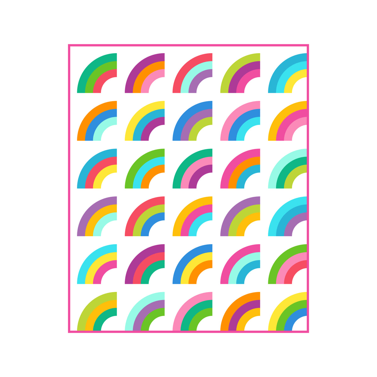 Rainbow Splash Quilt Pattern (PDF)