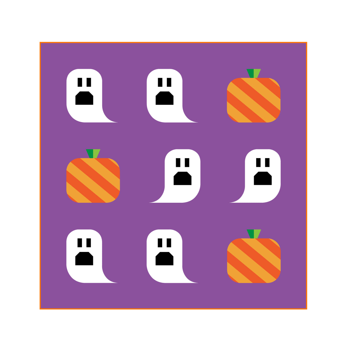 Ghouls and Gourds Halloween Quilt Pattern (PDF)