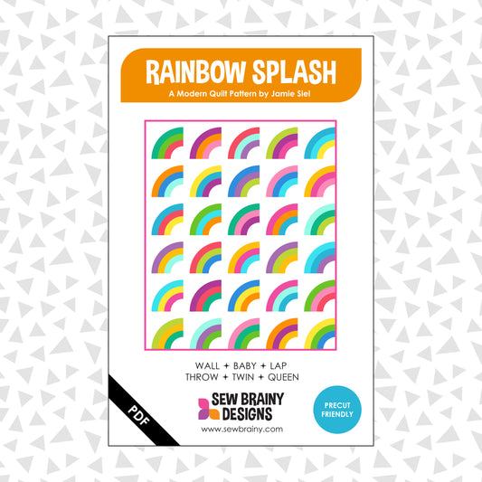 Rainbow Splash Quilt Pattern (PDF)