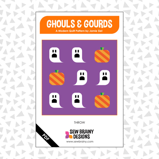 Ghouls and Gourds Halloween Quilt Pattern (PDF)