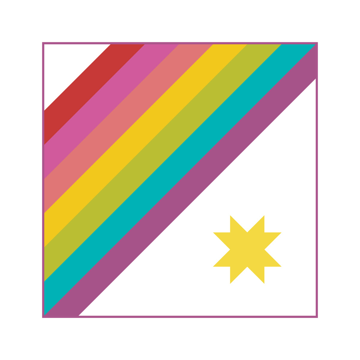 Rainbow Sunshine FPP Block (PDF)