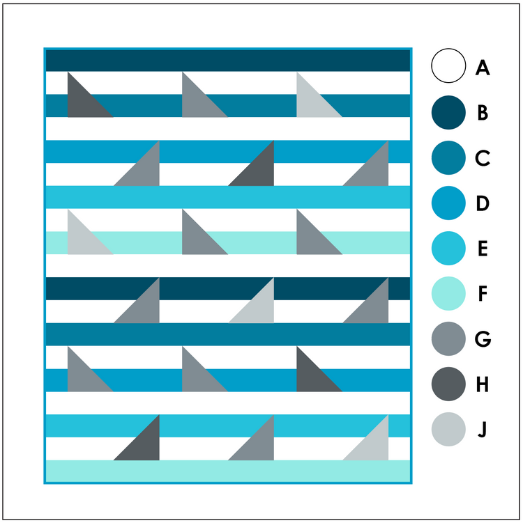 Shark Bay Quilt Pattern (PDF)