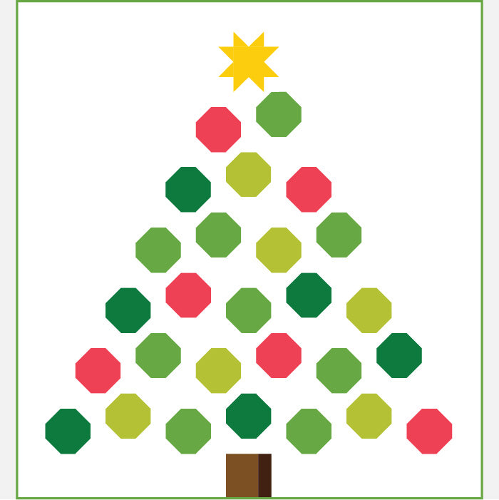 Festive Fir Christmas Quilt Pattern (PDF)