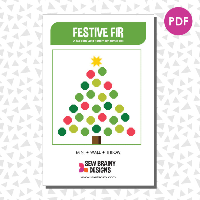 Festive Fir Christmas Quilt Pattern (PDF)