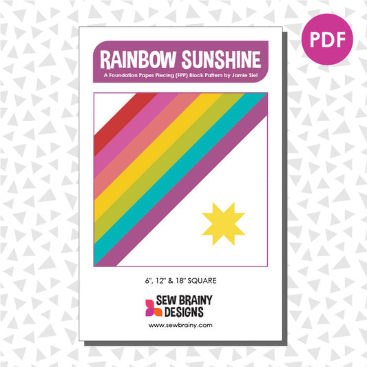 Rainbow Sunshine FPP Block (PDF)
