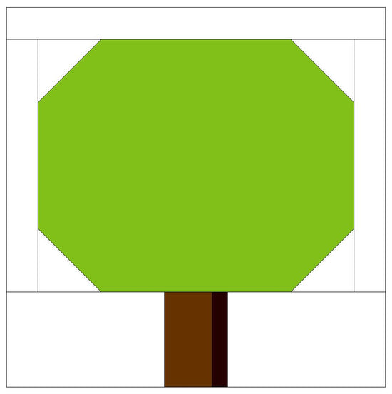 Simple Tree Quilt Block Pattern (PDF) – Sew Brainy Designs
